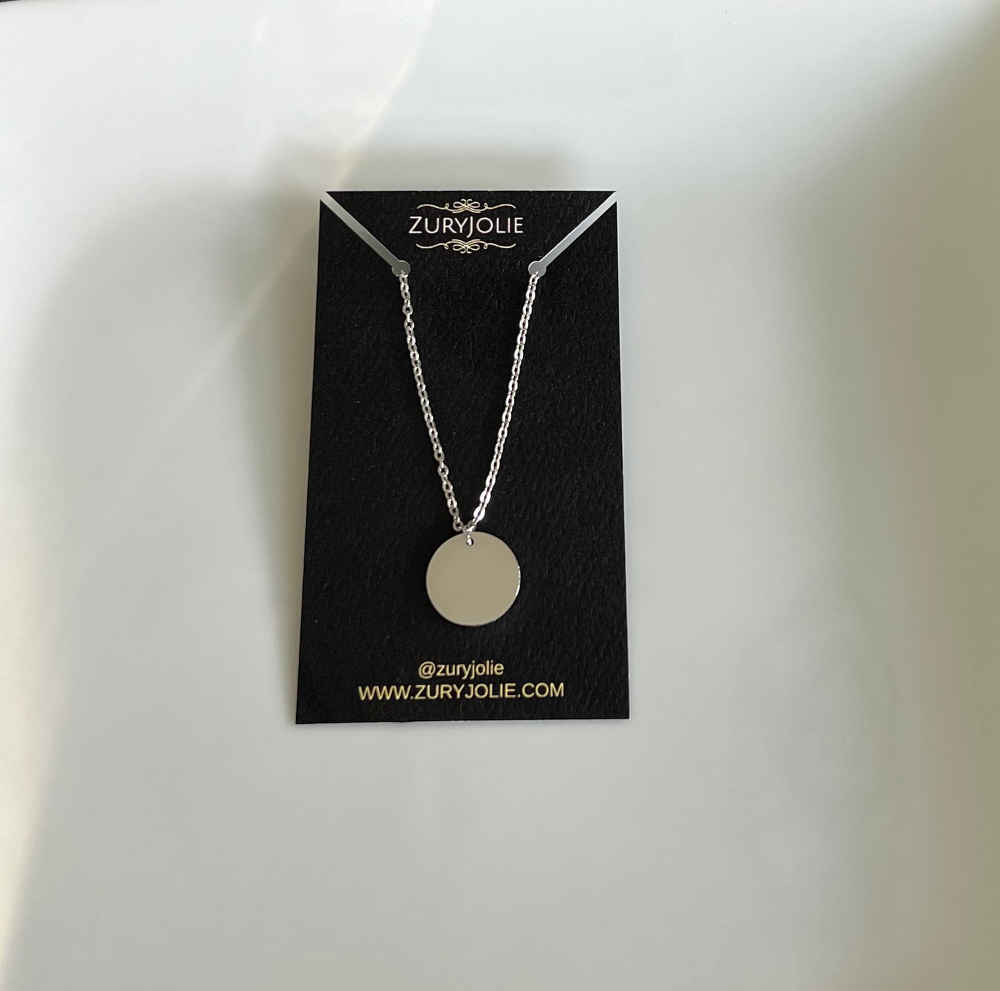Disc Pendant Necklace