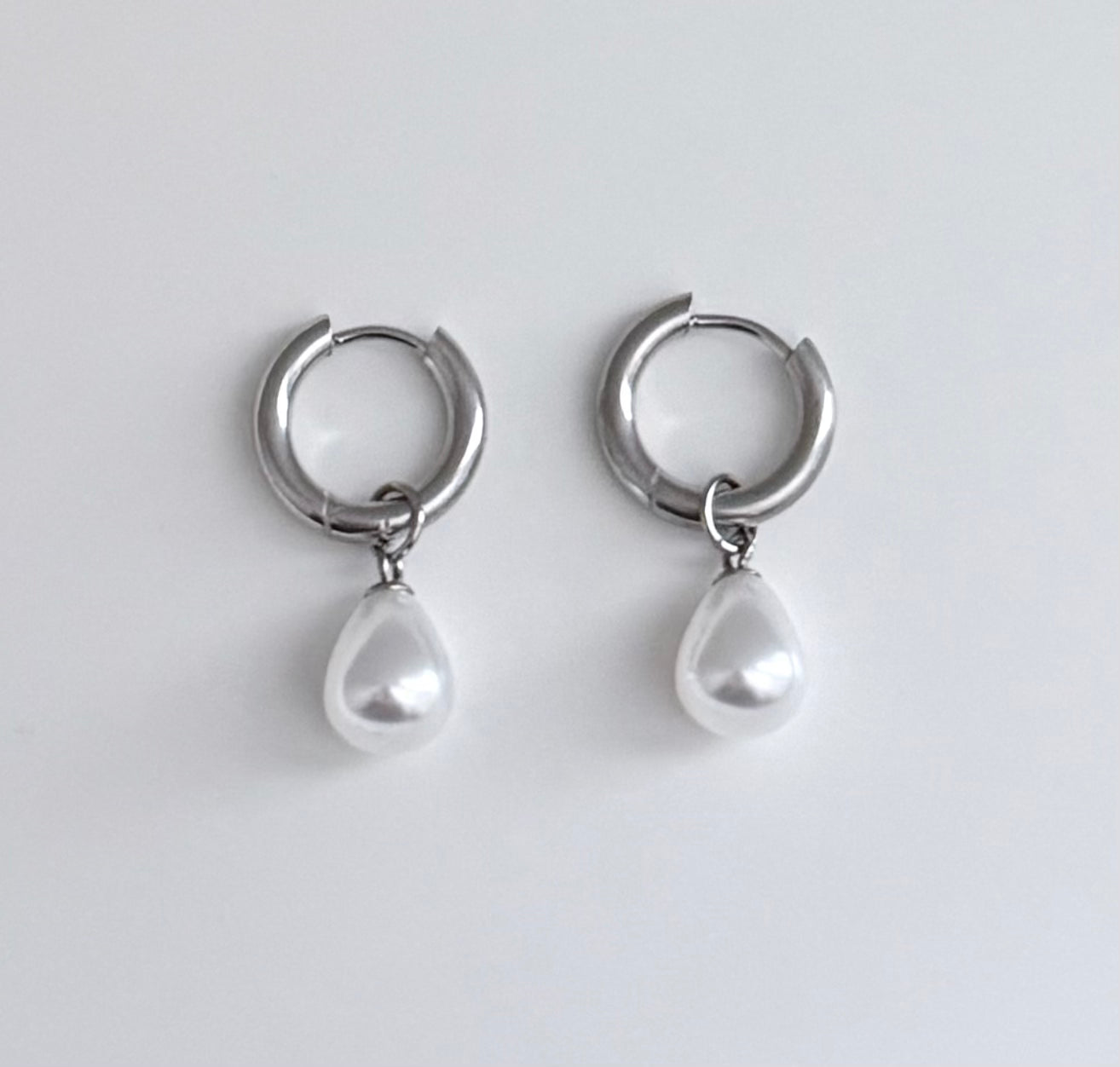 Pearl Hoop Earrings
