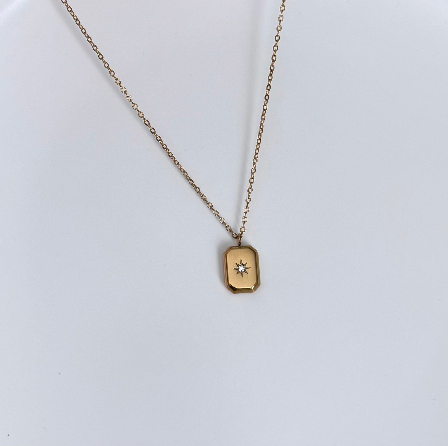 Golden Frame Necklace