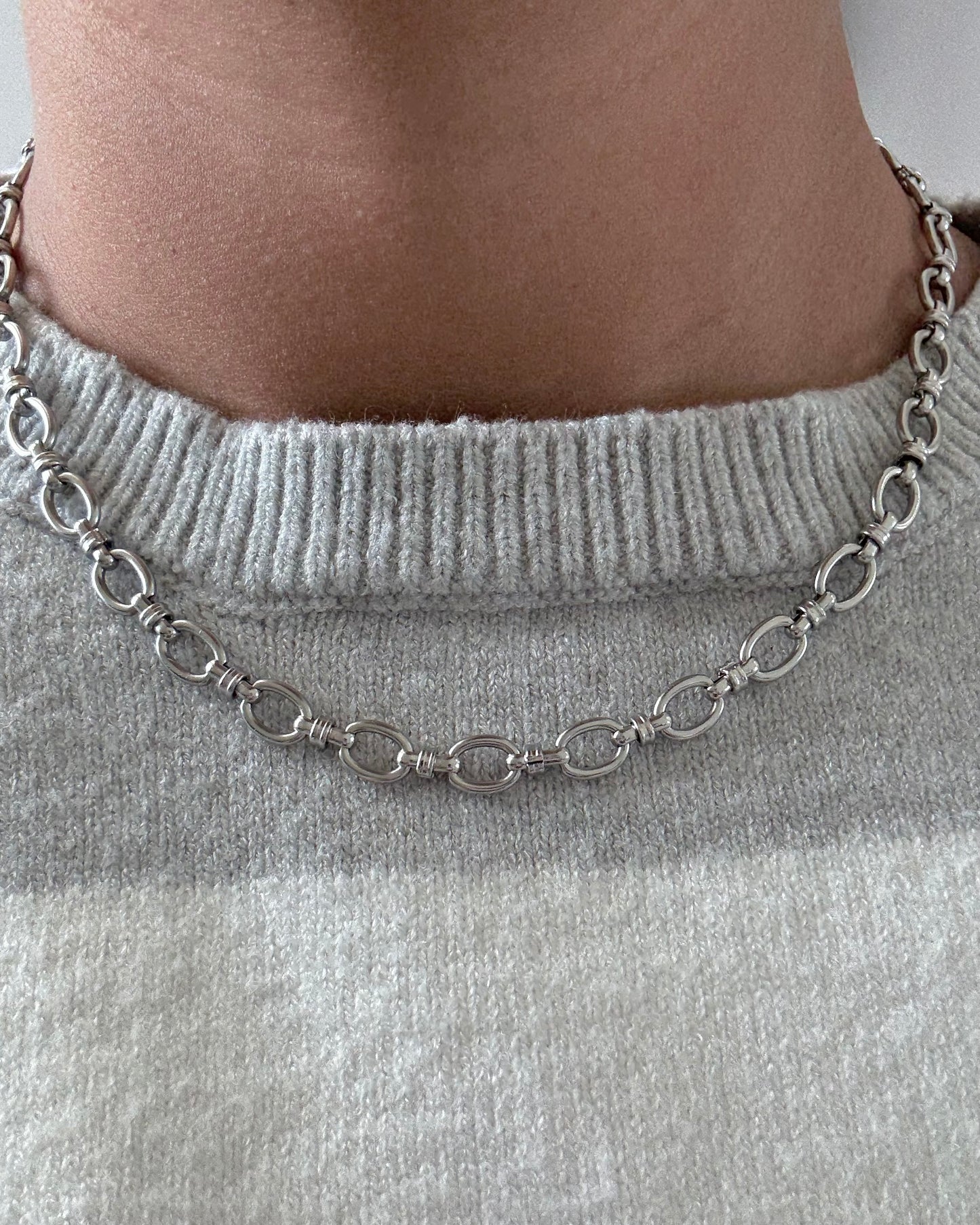 The Rolo Link Necklace and Bracelet Set