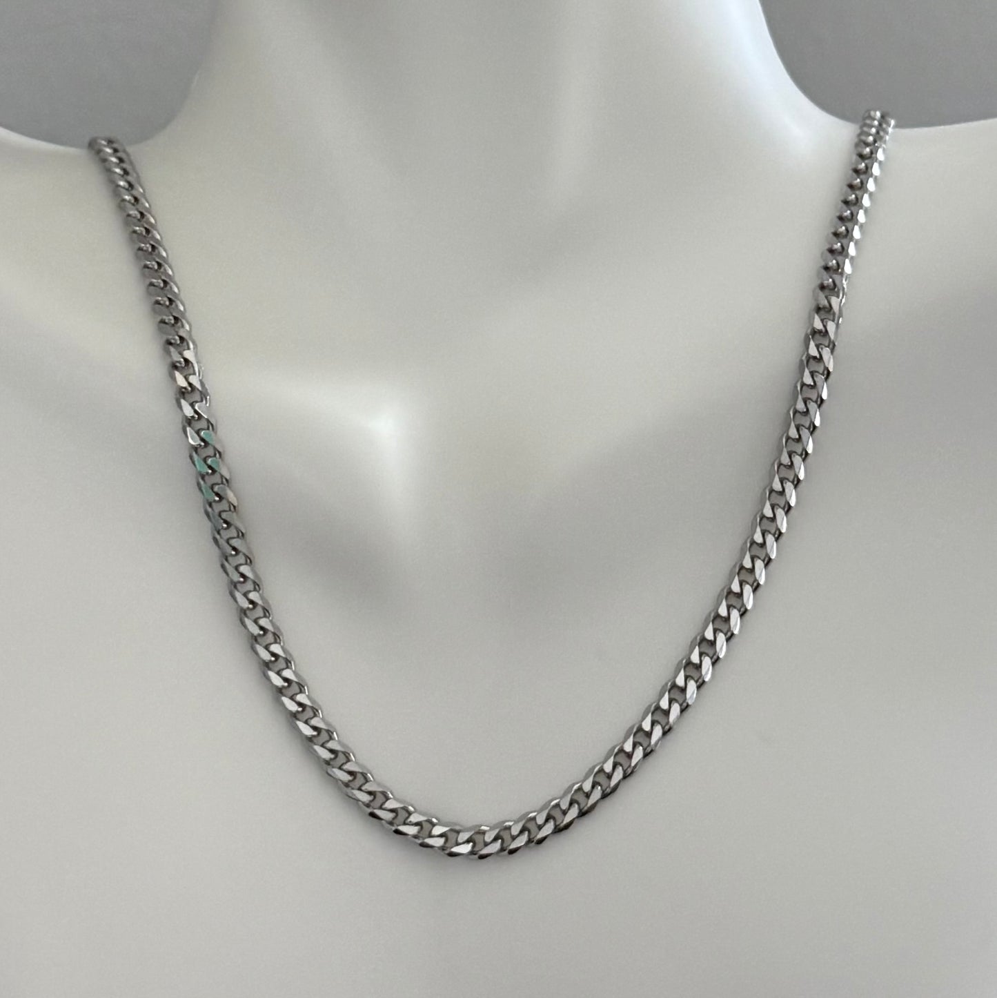 Thin Cuban Chain Necklace