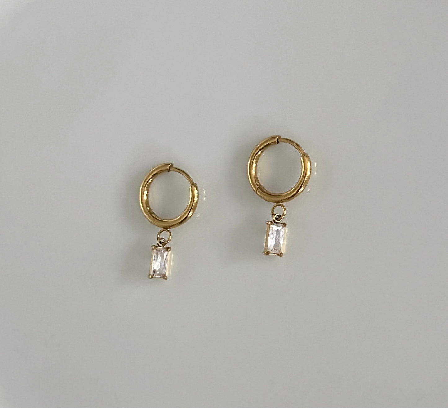 cubic zirconia drop earrings