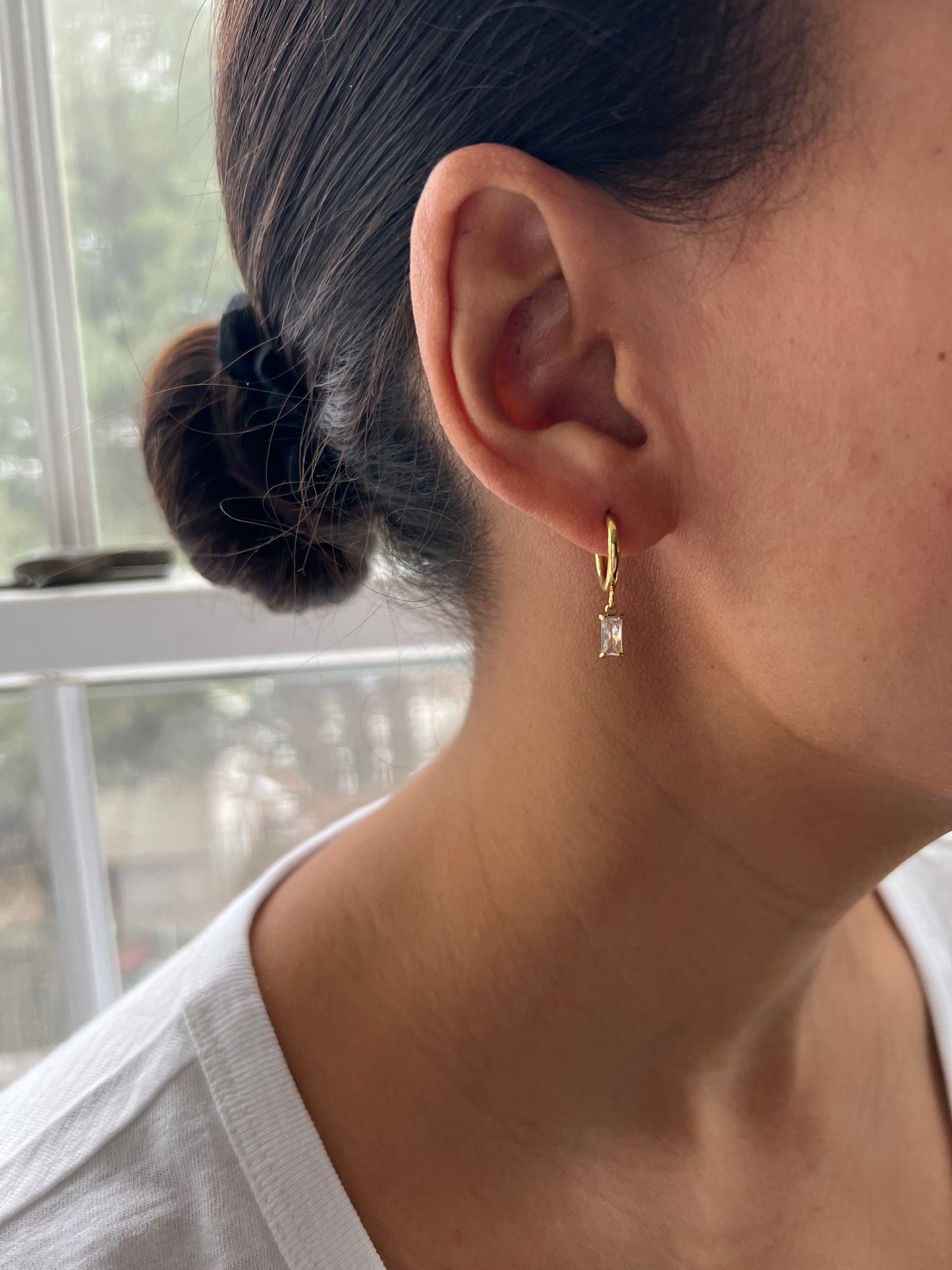 Mini Hoop Dangle Earrings