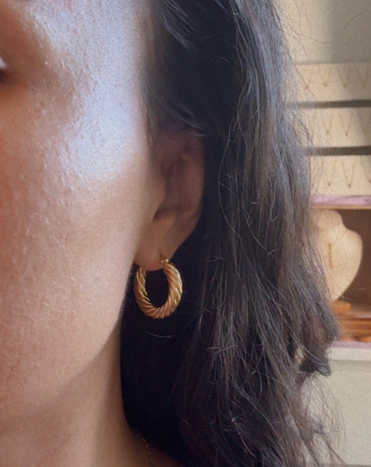 Twisted Hoop Earrings