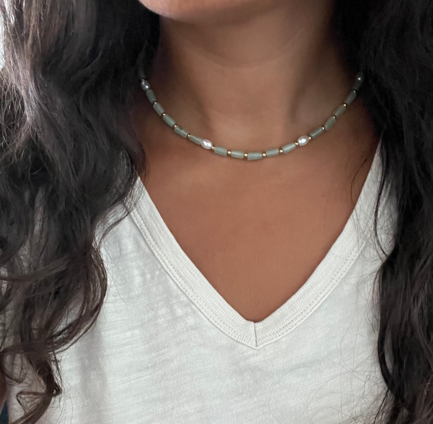 Seaside Pearl Breeze Necklace