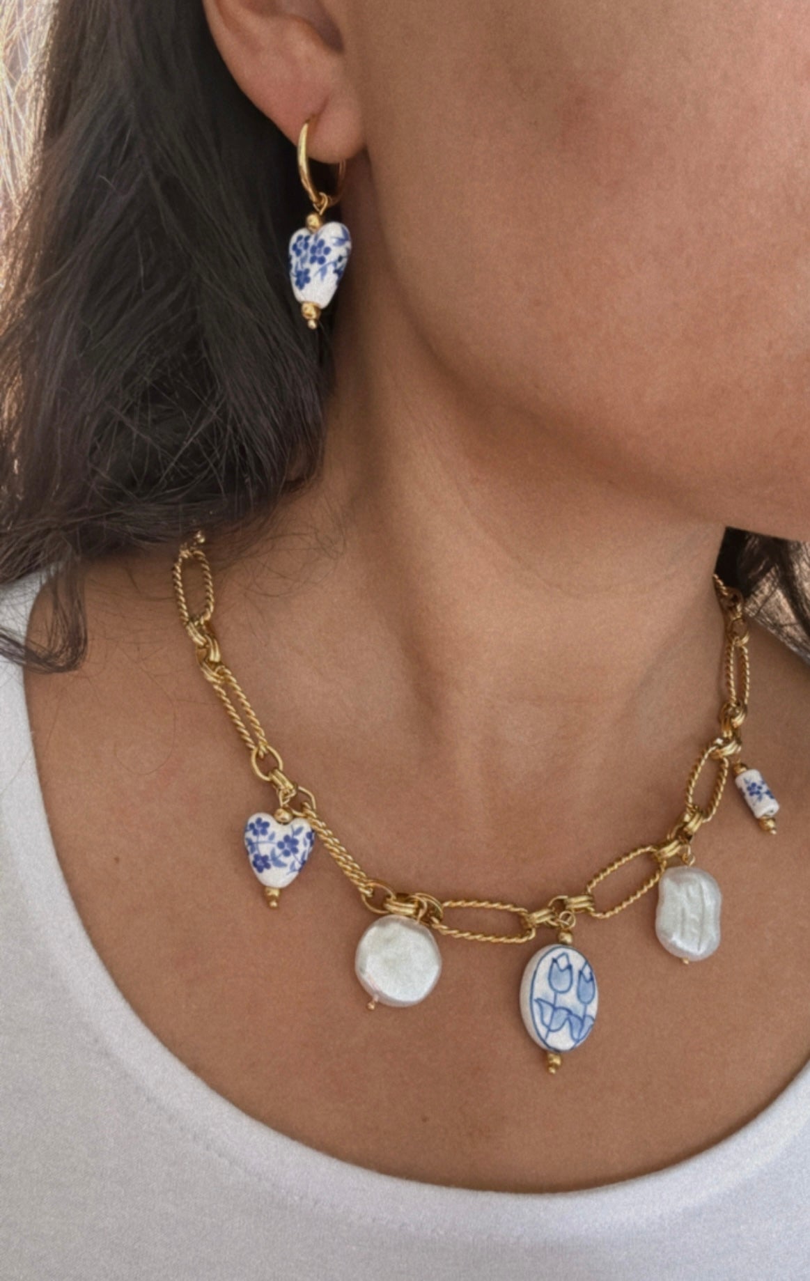Coastal Bloom Charm Necklace
