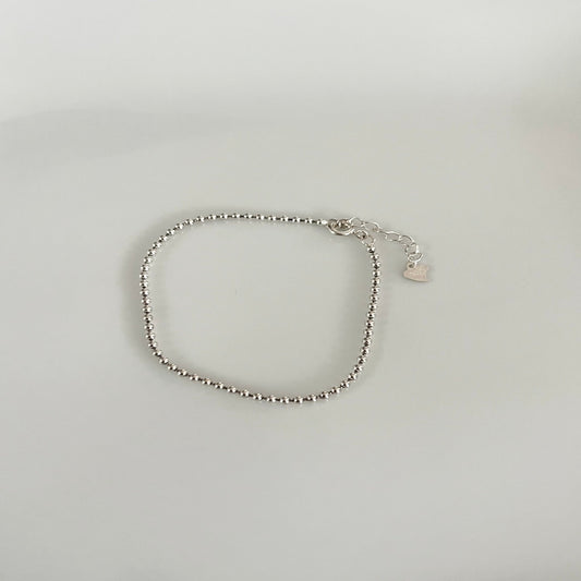 Sterling Silver Beaded Bracelet