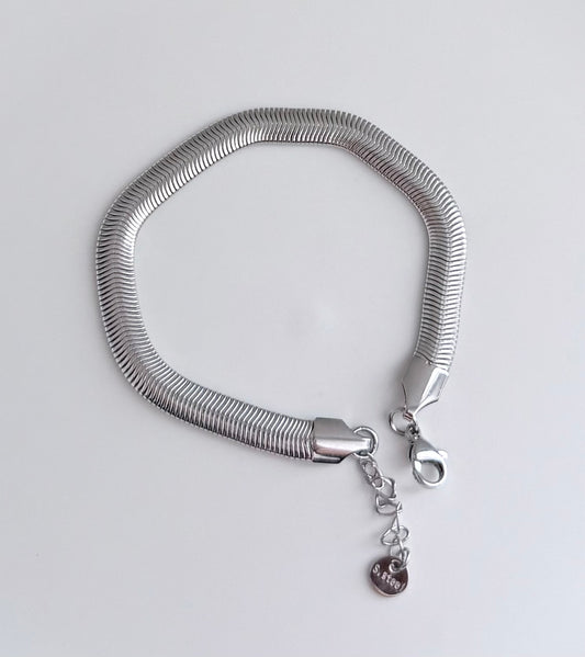 Silver Snake Chain Bracelet