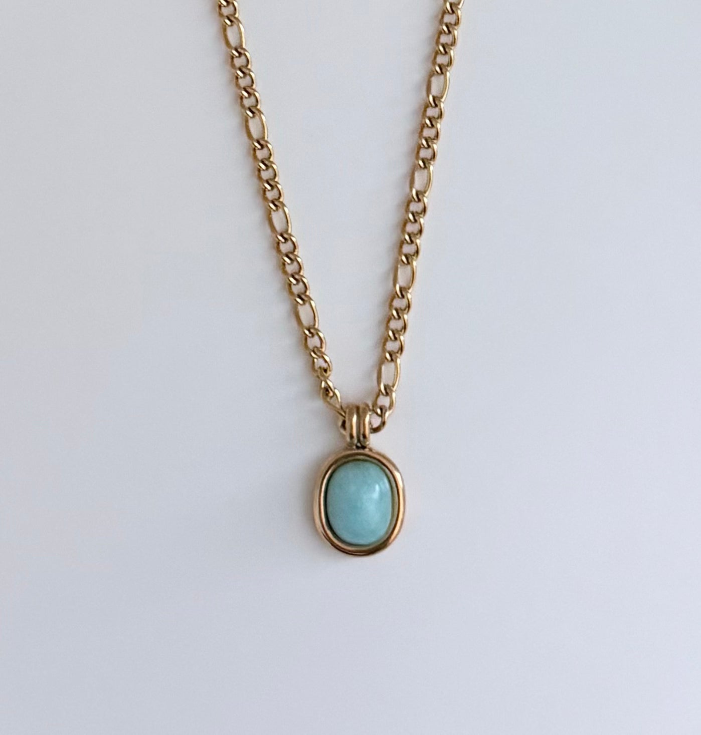 Aqua Pendant Necklace