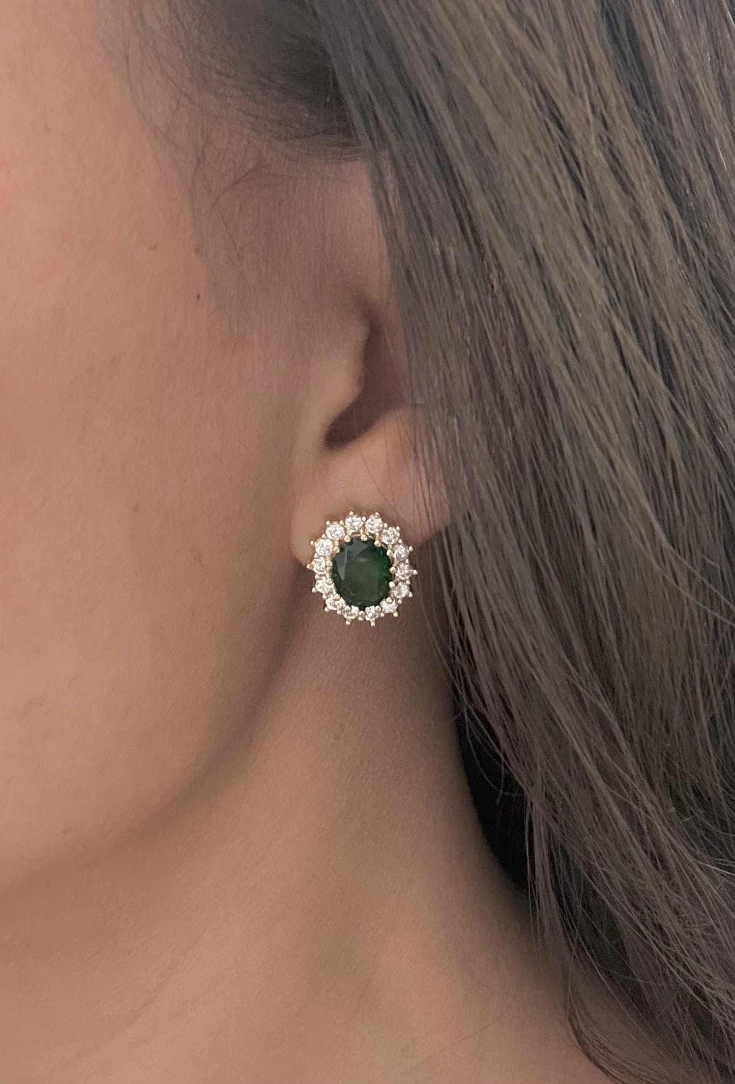 Regal Emerald Earrings