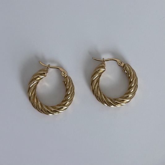 Twisted Hoop Earrings