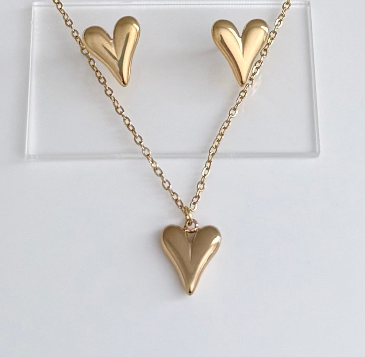The Jolie Heart Set Necklace & Earrings