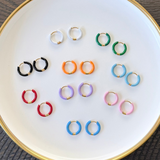 Color Hoop Earrings