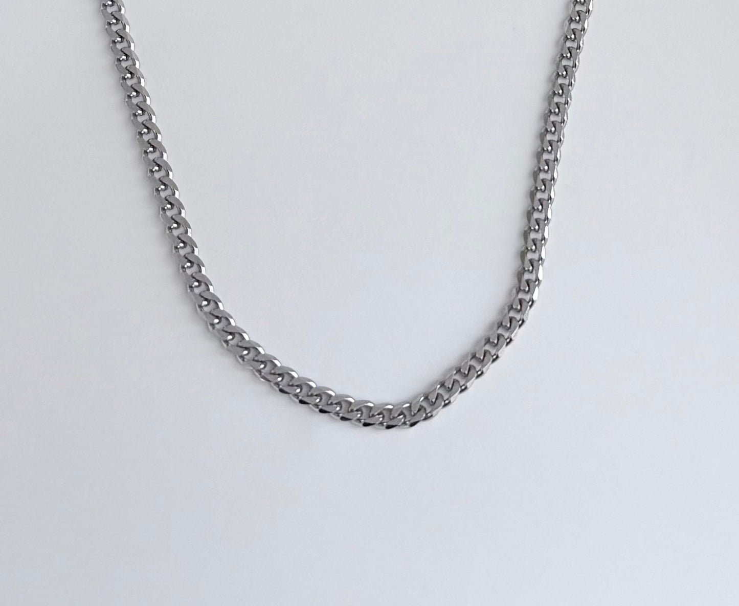 Thin Cuban Chain Necklace