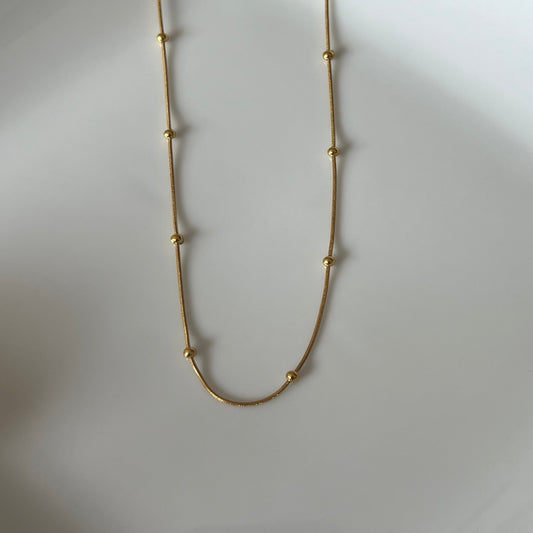 Gold Sphere Style Necklace