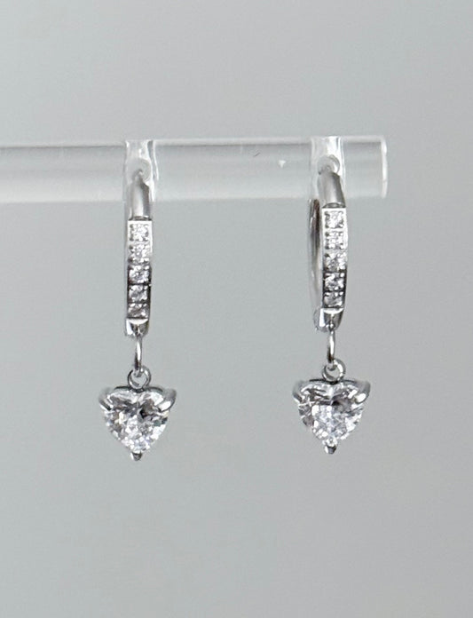Sweetheart Huggie Earrings