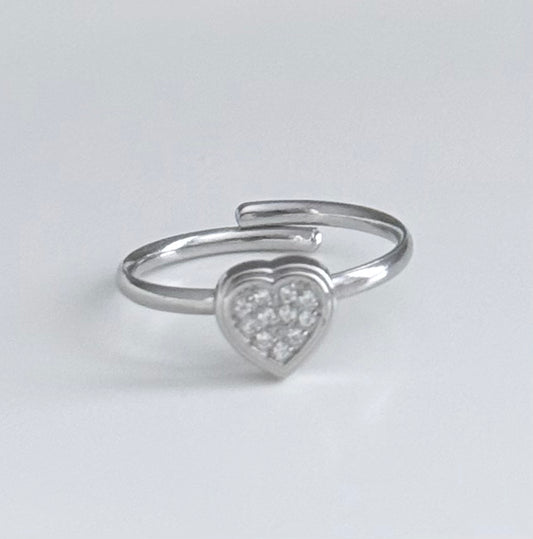Sparkly Heart Ring