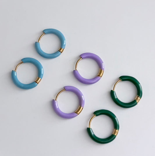 Color Hoop Earrings