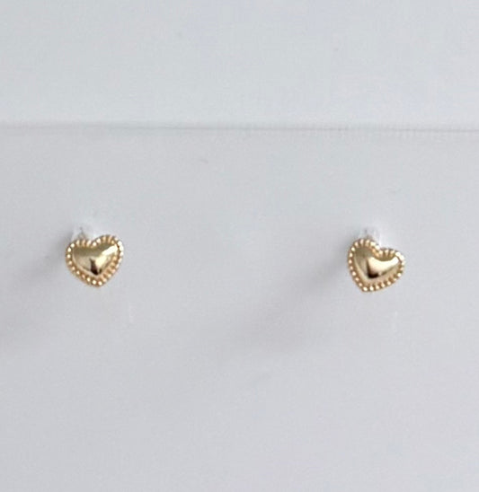 Tiny Heart Studs