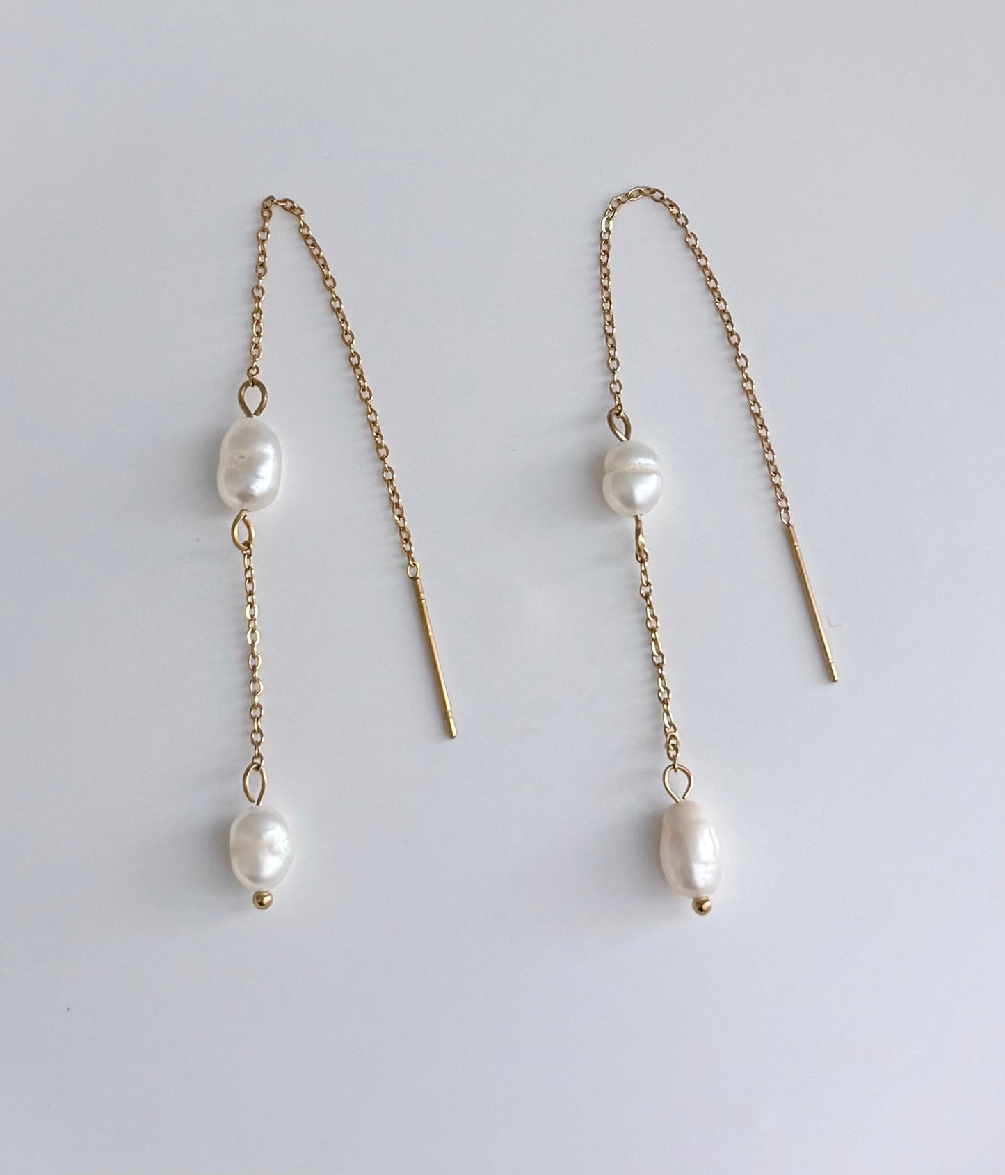 Pearl Threader Earrings