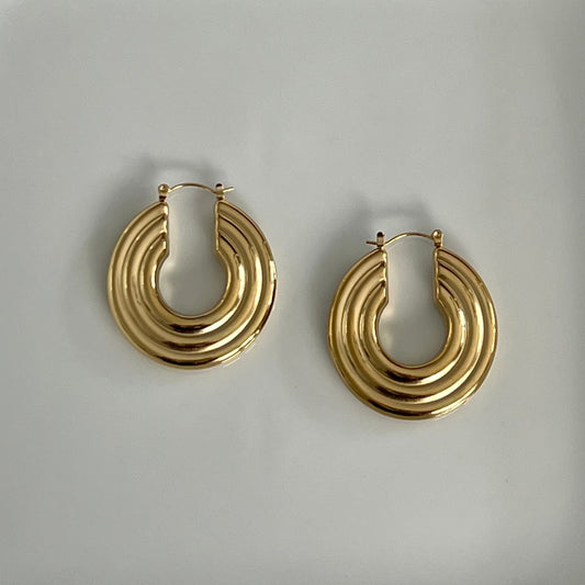 Medium Gold Hoops earrings