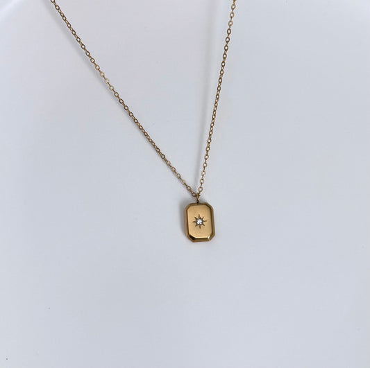 Golden Frame Necklace