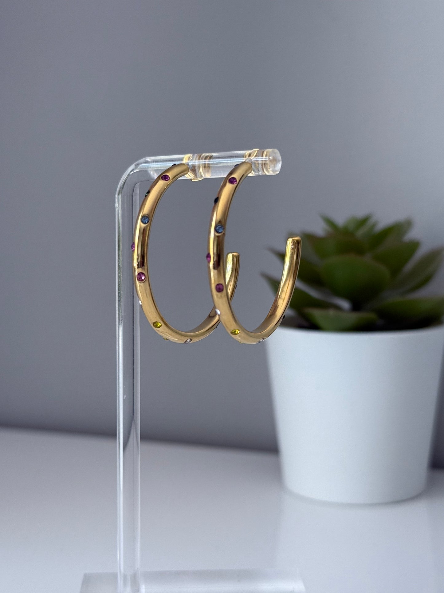 Vivid Hoop Earrings