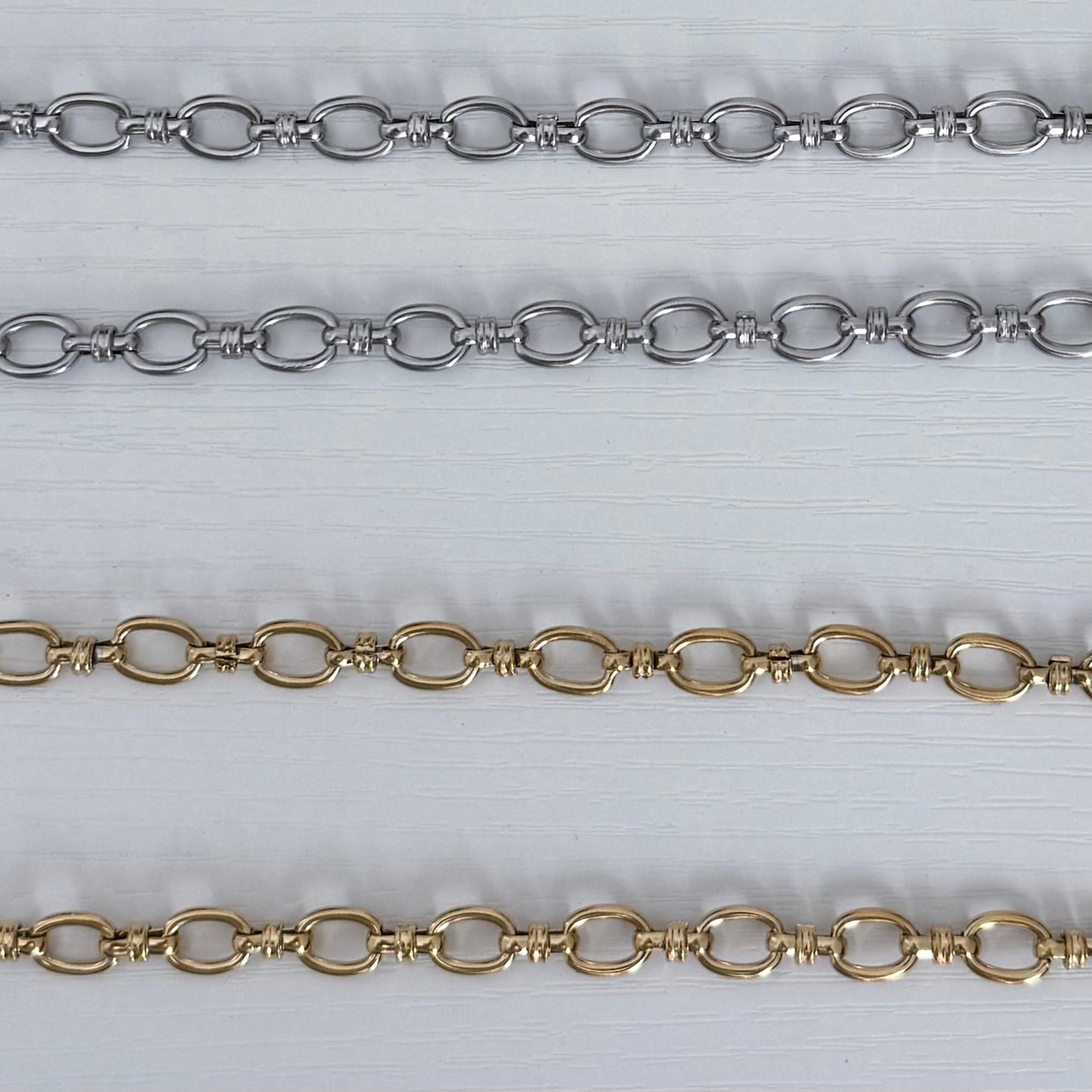 The Rolo Link Necklace and Bracelet Set