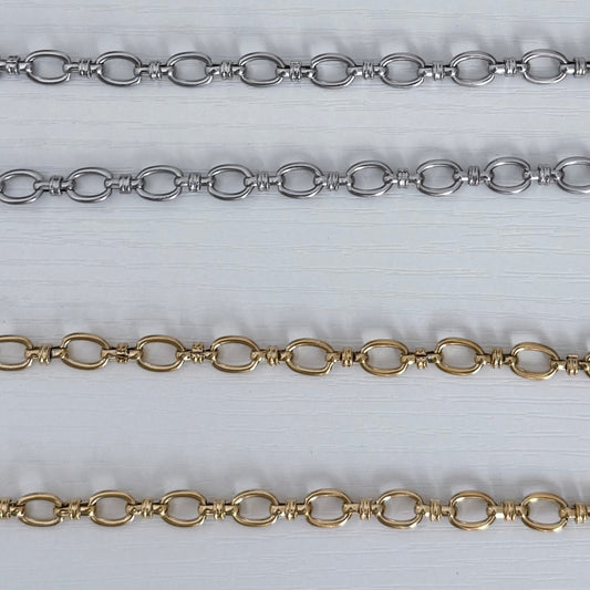 The Rolo Link Necklace and Bracelet Set