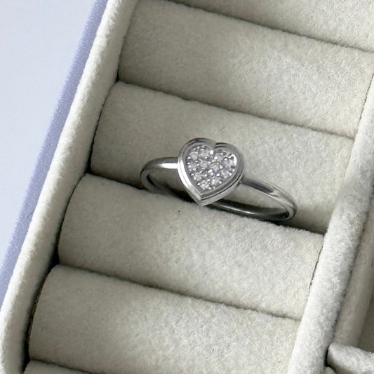 Sparkly Heart Ring