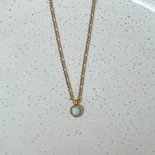 Aqua Pendant Necklace