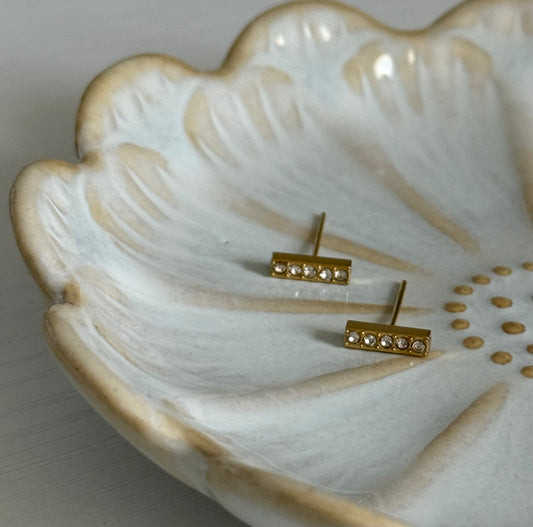 CZ Bar Studs