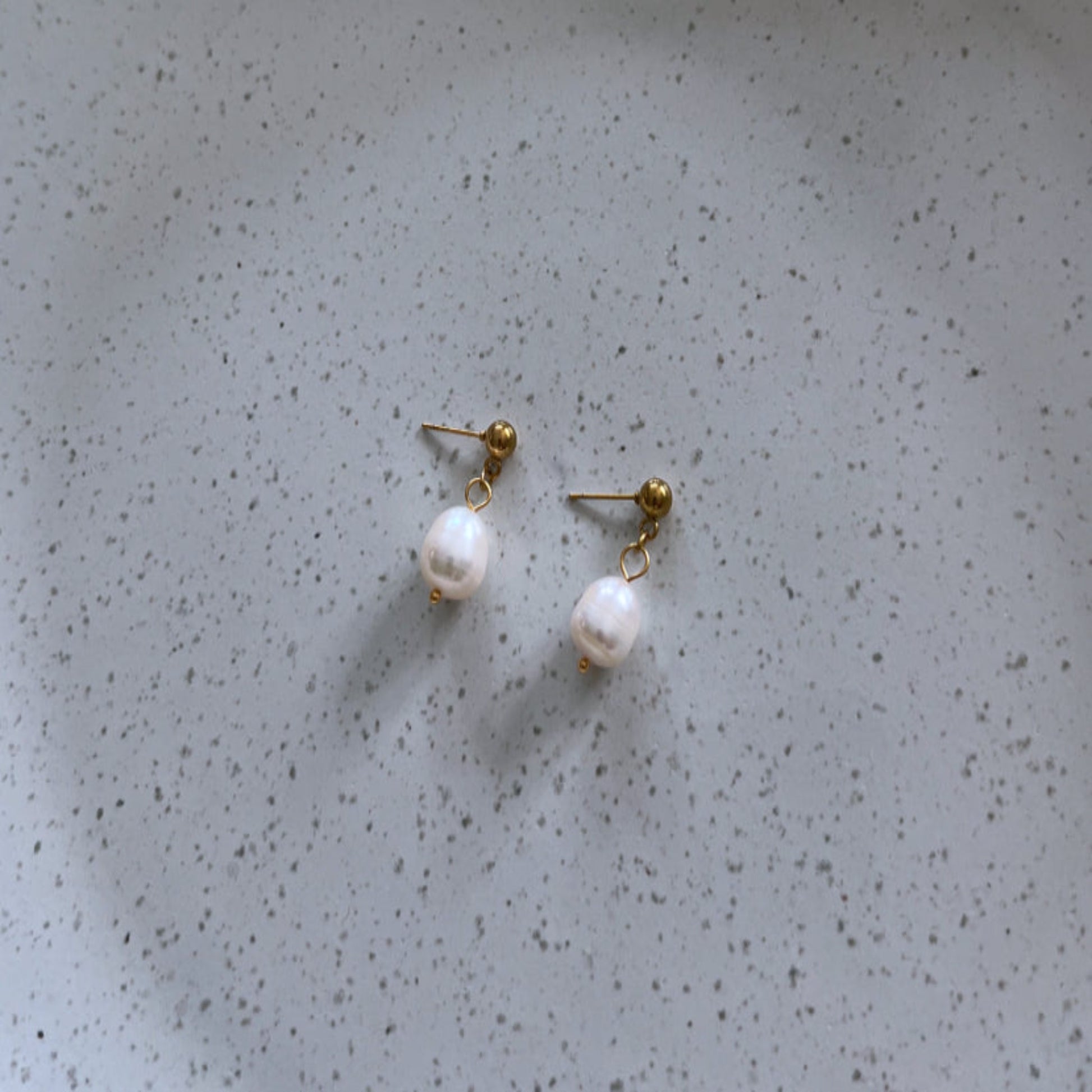 pearl drop earrings