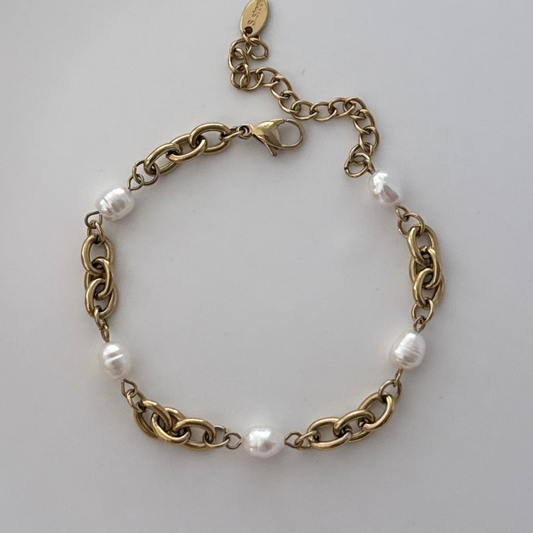Fresh Water Pearl Chain Bracelet