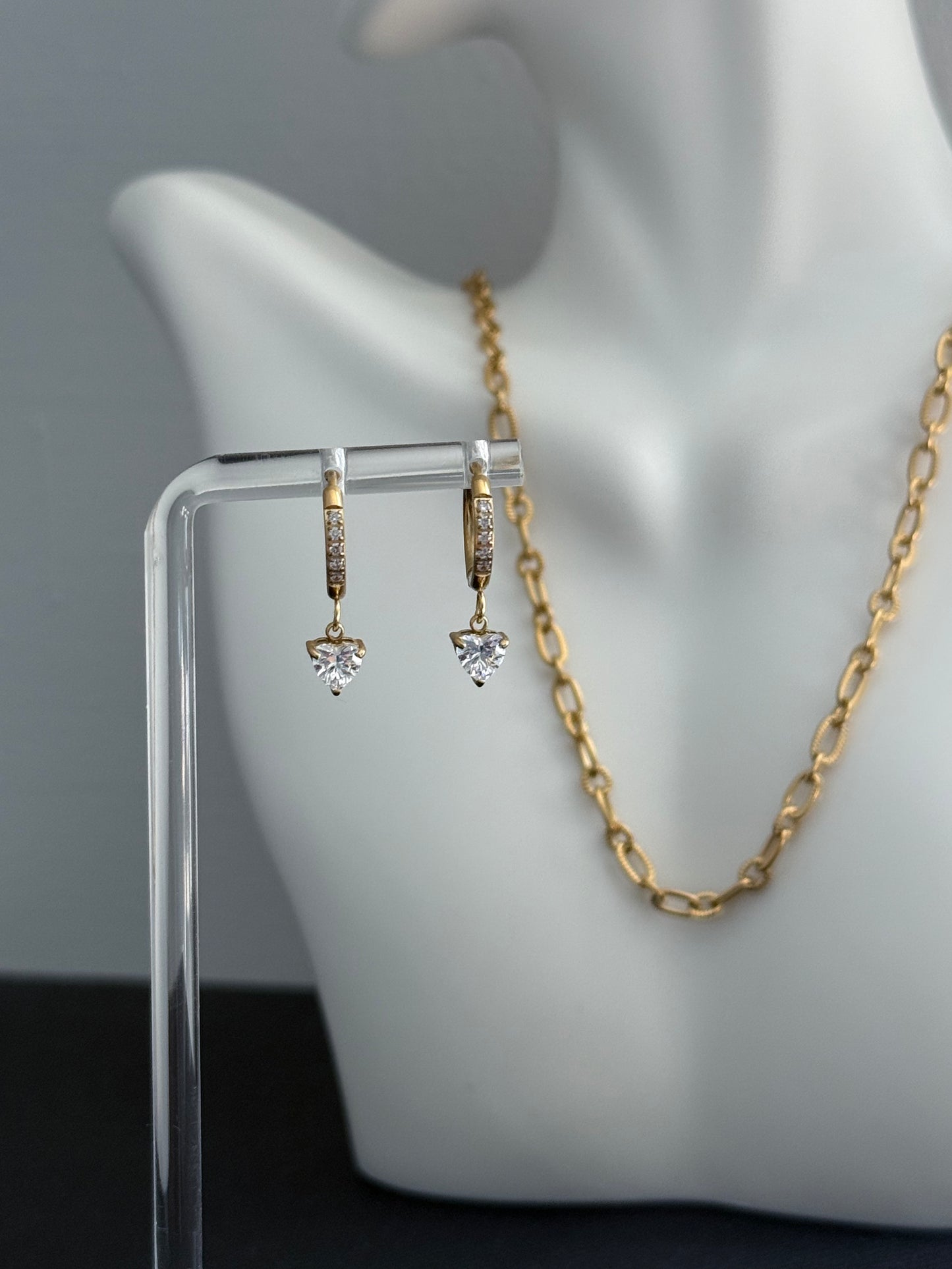 Sweetheart Huggie Earrings