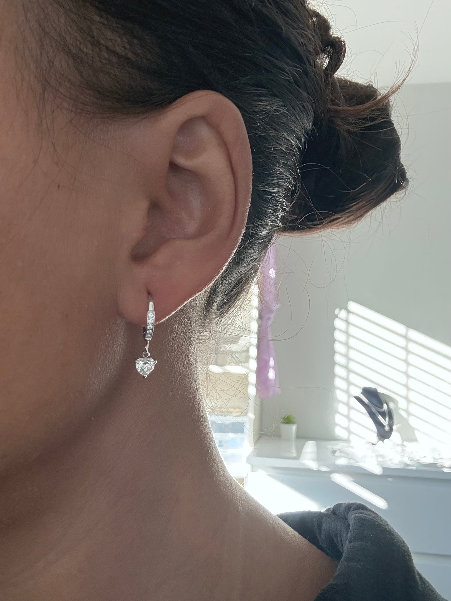 Sweetheart Huggie Earrings