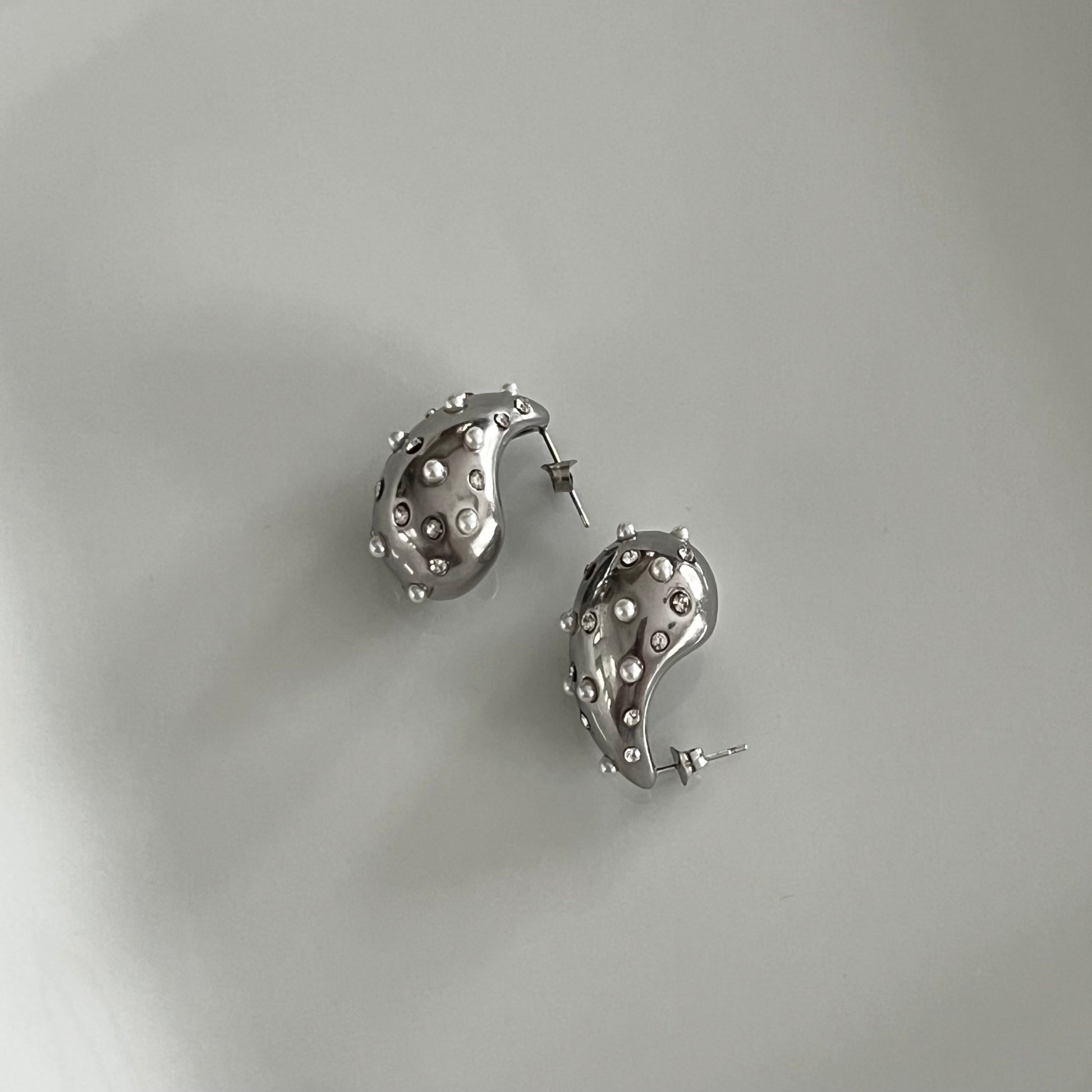 water drop earrings stainless steel