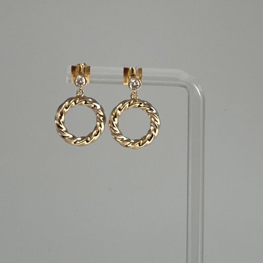 Twisted Hoop Earrings