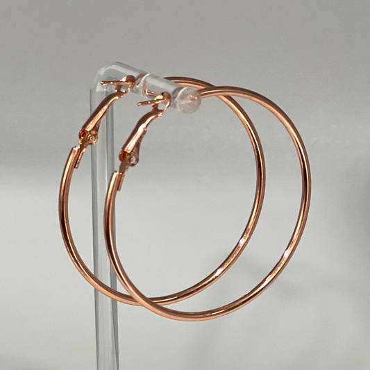 Rose Gold Hoop Earrings